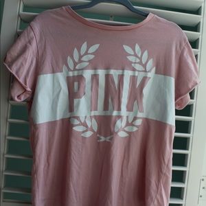 victoria secret pink graphic tee